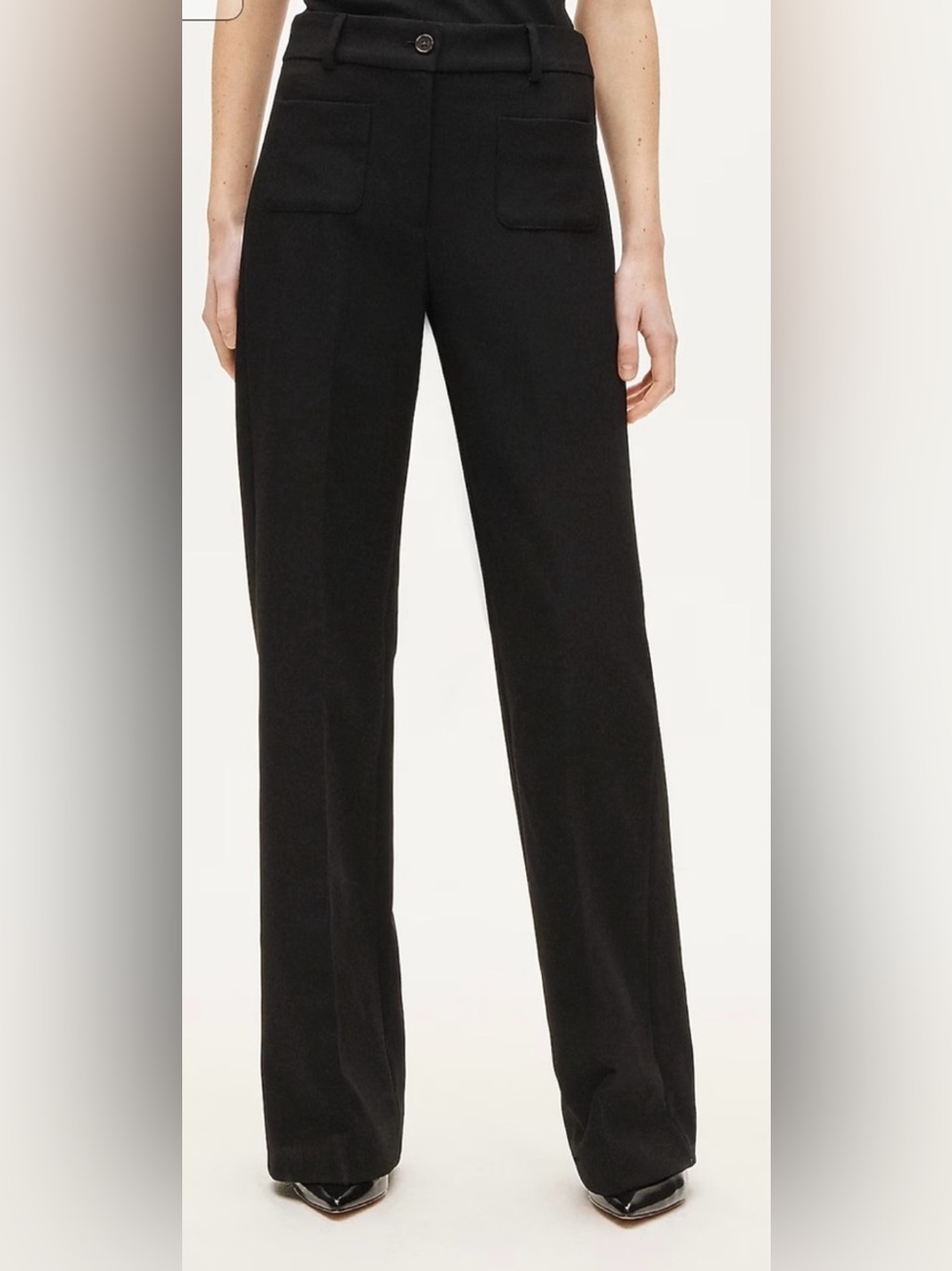 Classic navy blue Wide-Leg Trousers